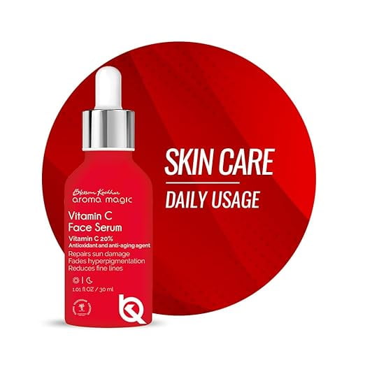 Aroma Magic 20% Vitamin C FaceSerum with Ascorbic Acid| Anti-aging Agent, Orange Ext. for