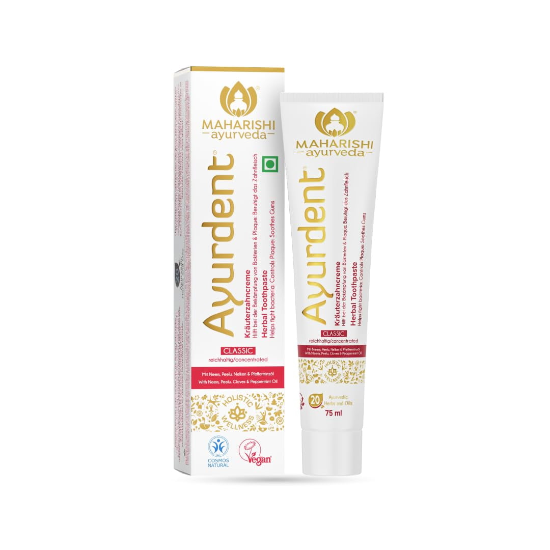 Maharishi Ayurveda Ayurdent Classic Ayurvedic Herbal Toothpaste- All Natural 75mL