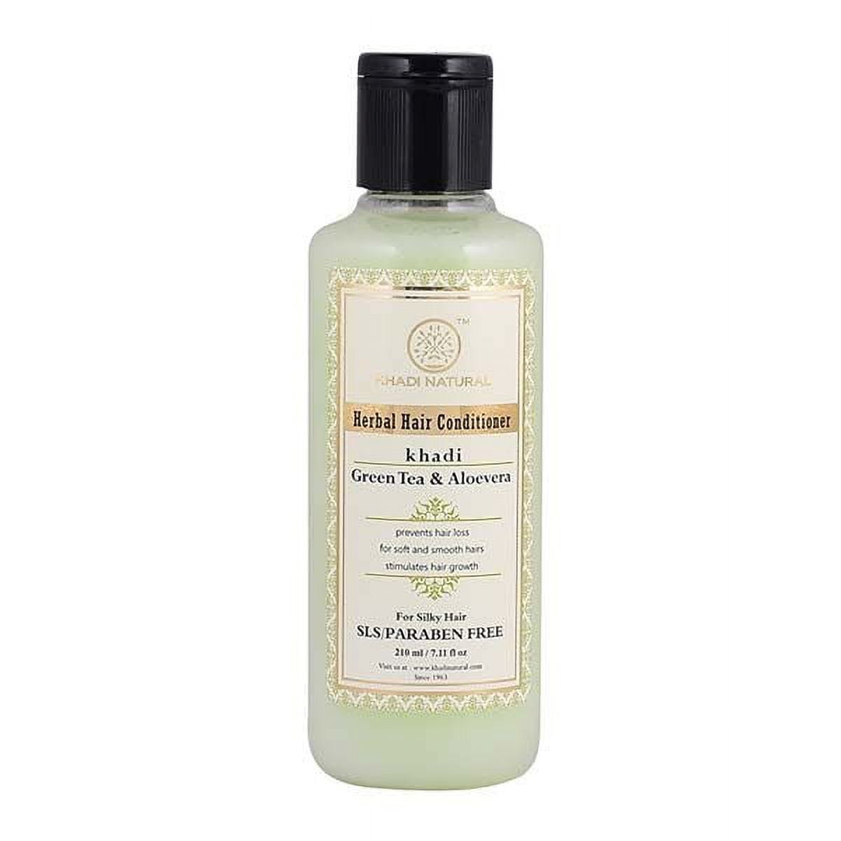 Khadi Natural Herbal Greentea Aloevera Hair Conditioner - 210 ml