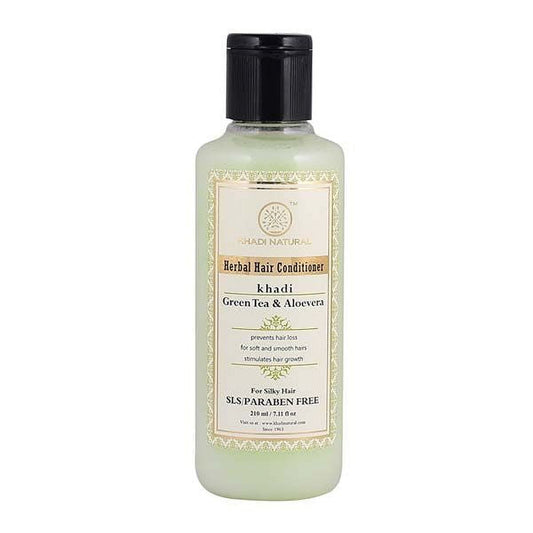 Khadi Natural Herbal Greentea Aloevera Hair Conditioner - 210 ml