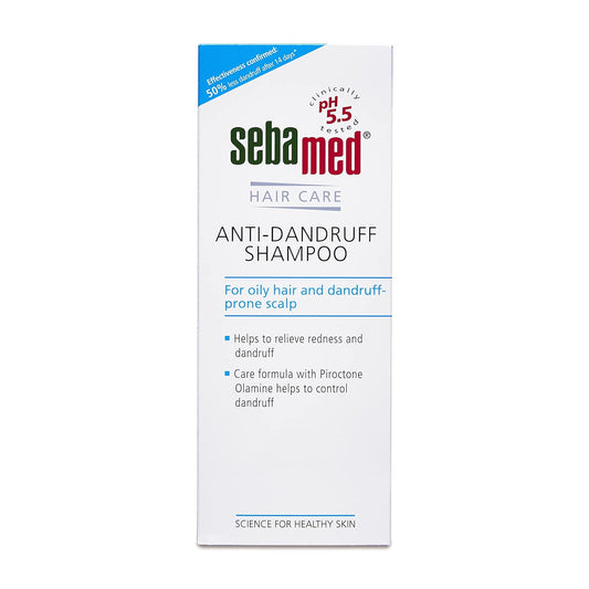 Sebamed Anti Dandruff Shampoo 200 ml I pH 5.5 I Reduces dandruff, scalp itching and irrita