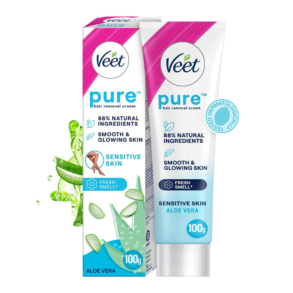 Veet Pure Hair Removal Cream for Women For Sensitive Skin - 100g
