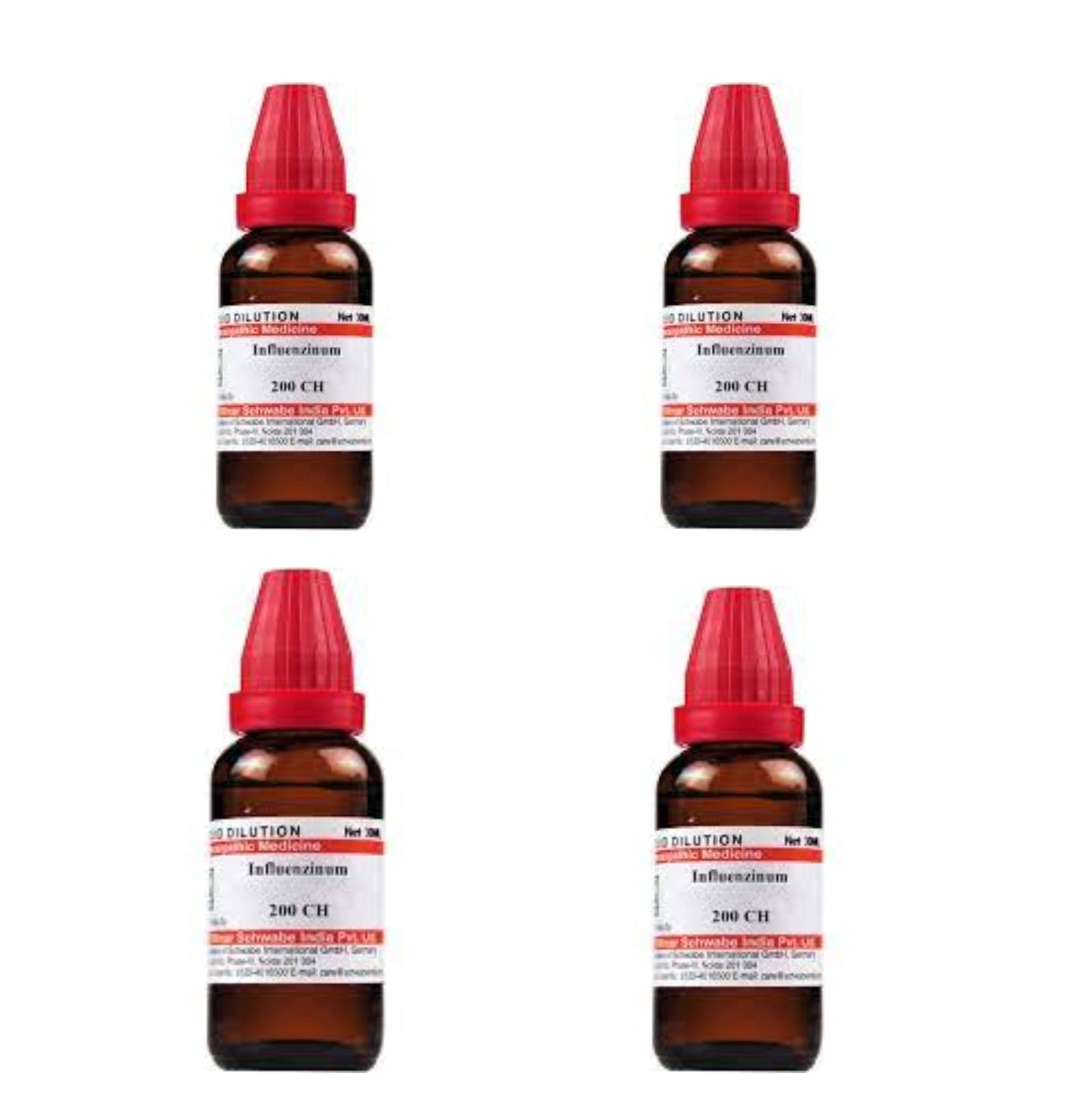 Dr. Willmar Schwabe India Influenzinum 200 Ch 30Ml (Pack Of 4)