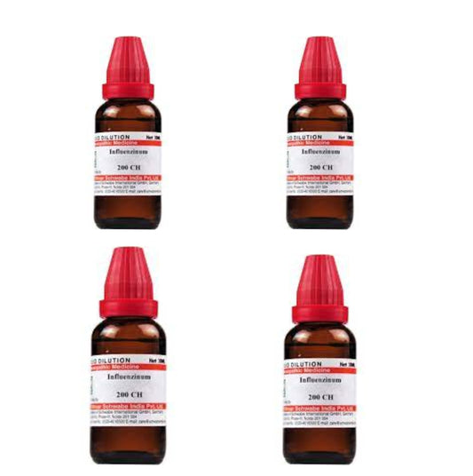 Dr. Willmar Schwabe India Influenzinum 200 Ch 30Ml (Pack Of 4)