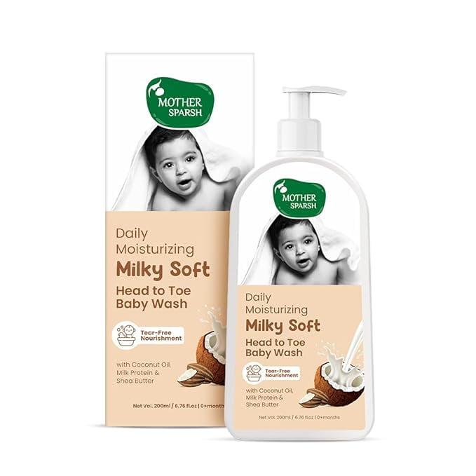 Mother Sparsh Milky Soft Head to Toe BabyWash -200ml