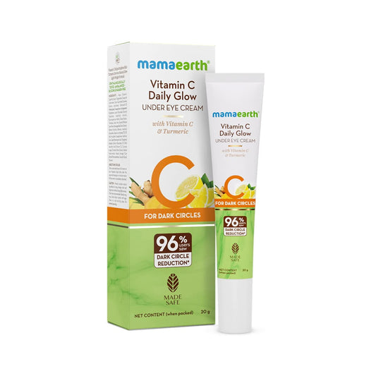 Mamaearth Vitamin C Daily Glow Under Eye Cream With Vitamin C & Turmeric For Dark Circle R