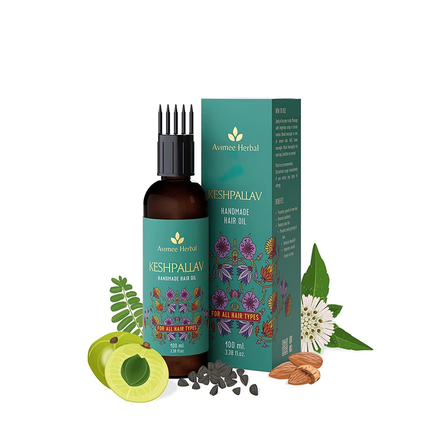 Avimee Herbal Keshpallav HairOil For Men And Women | Reduces Hair Fall & Dandruff | Promot