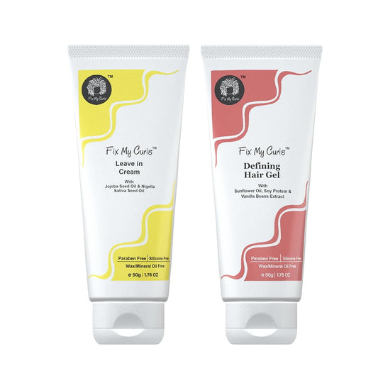 Fix My Curls Protein Styling Duo| For Curly, Wavy, Dry & Frizzy Hair | Frizz Control | Sil