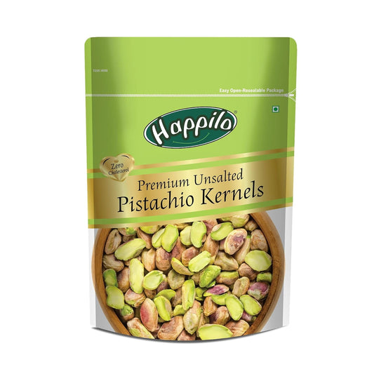 Premium Unsalted Pistachio Kernels By Happilo 150gm, | High In Protein & Dietary Fiber Hea