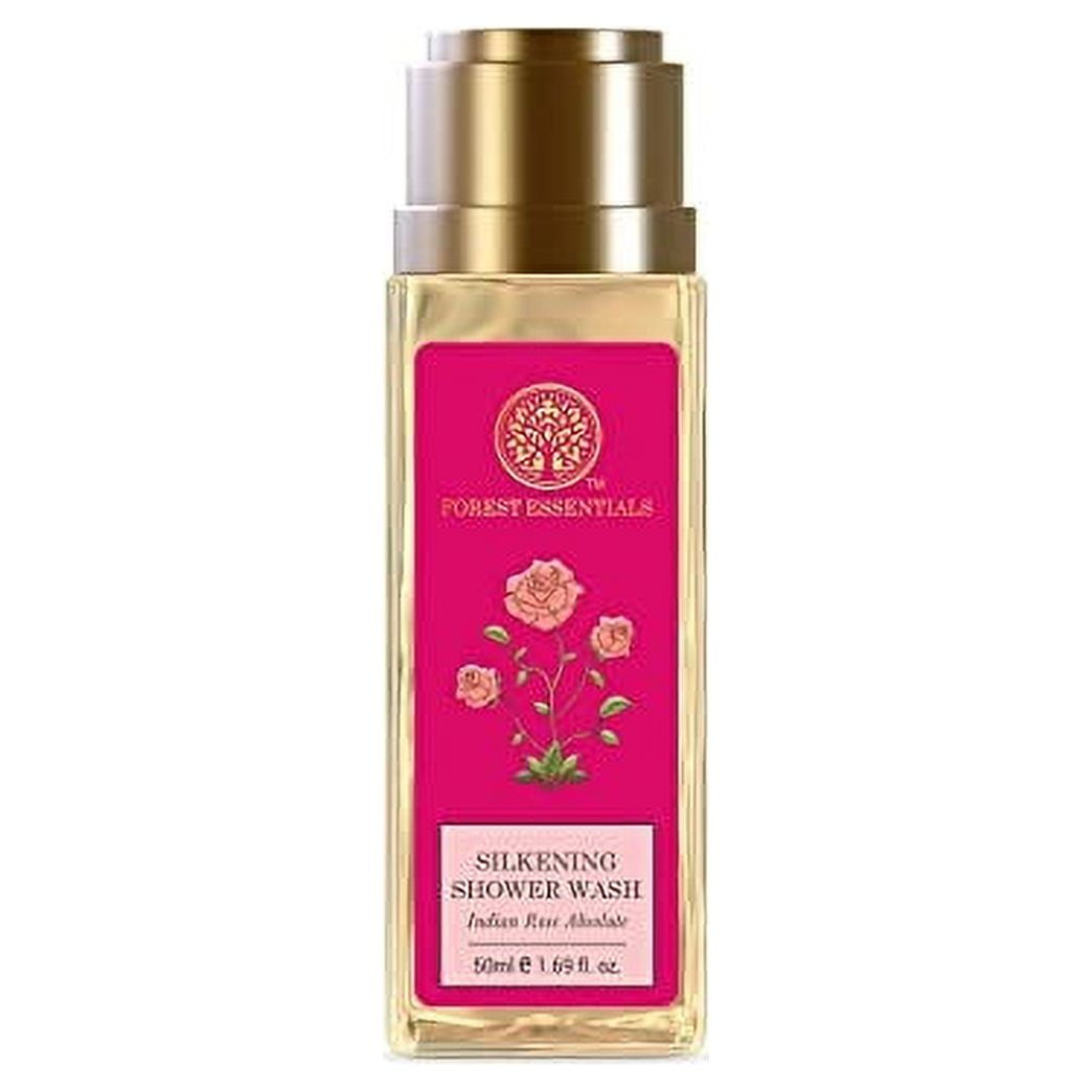 Forest Essentials Travel Size Silkening Shower Wash Rose Absolute