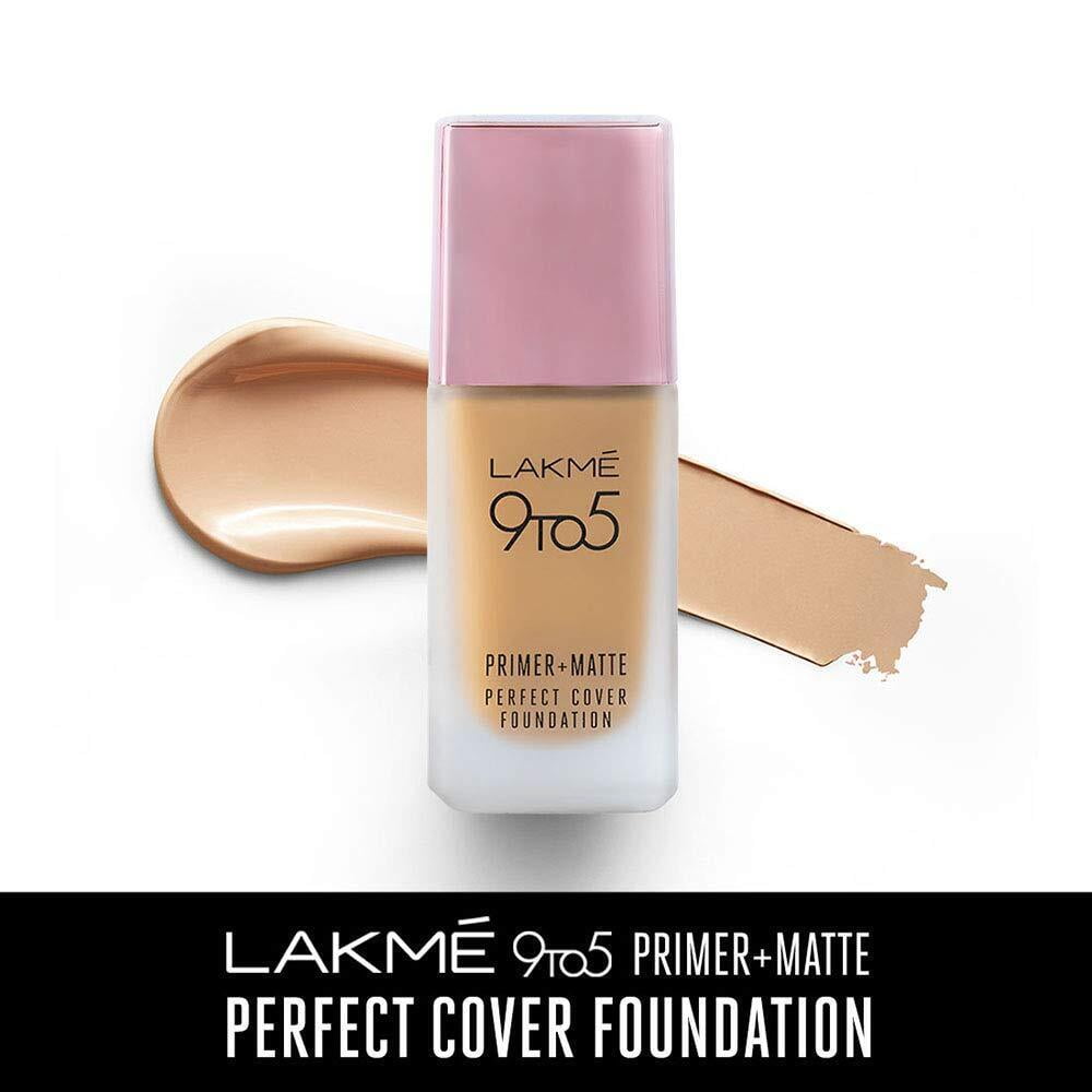 Lakme 9 To 5 Primer + Matte Perfect Cover Foundation 25ml - W120 Warm CrÃ¨me