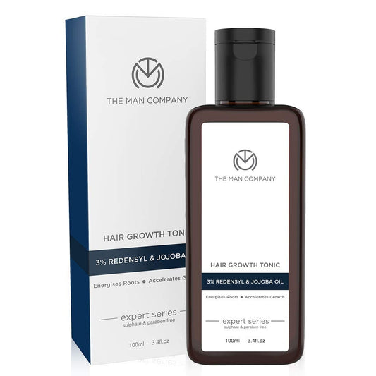The Man Company Hair growth Tonic 3.4 Fl Oz | 3% Redensyl & Jojoba Oil | Hair Tonic for Ha