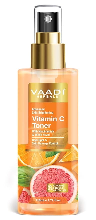 Vaadi Herbals Vitamin C Facial Toner Skin Brightening, Hydrating & Anti-Ageing (110 ml)