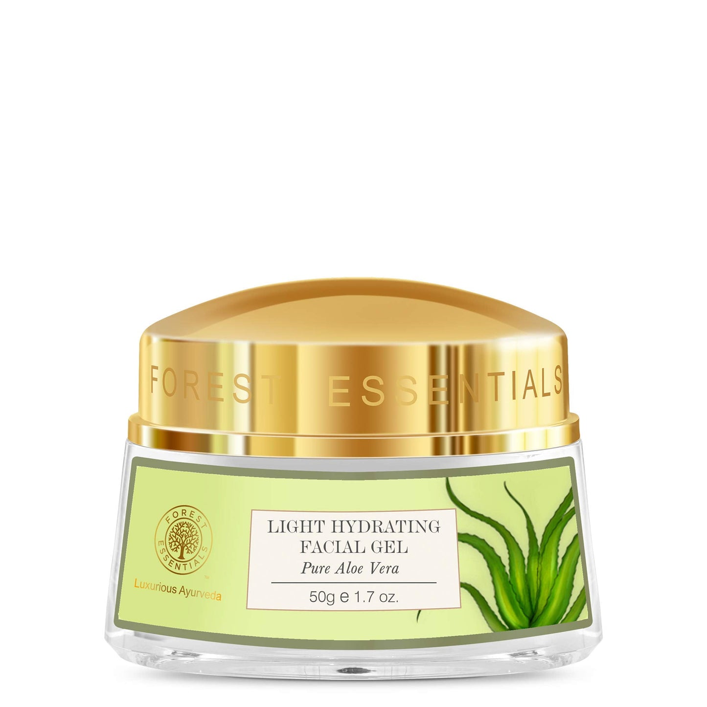 Forest Essentials Light Hydrating Facial Gel, Pure Aloe Vera, 50g