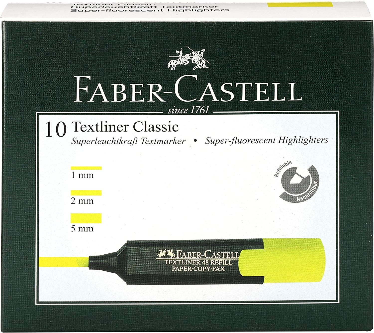 Faber Castell Faber Castell Classic Textliner, Pack Of 10