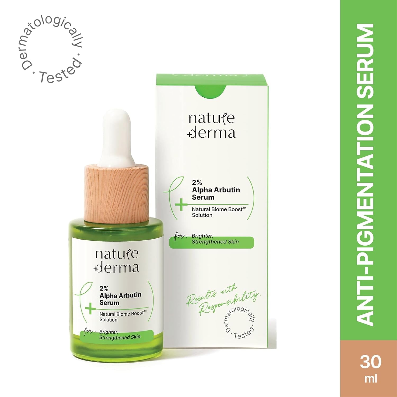 Nature Derma 2% Alpha Arbutin Serum Reduces Dark Spots, Pigmentation 30 ml