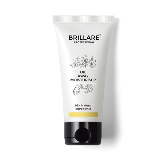 Brillare Professional Oil Away Natural Moisturiser With Tea Tree and Turmeric, For Oily Ac