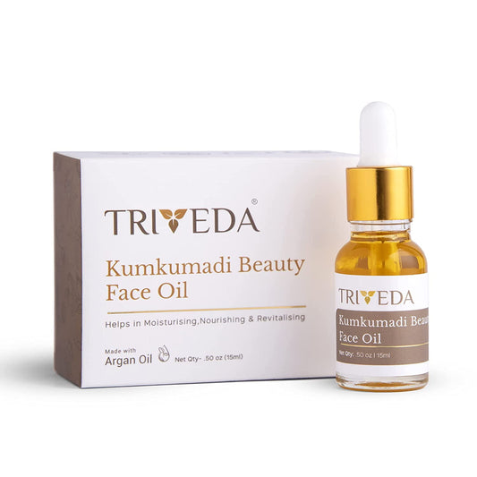 Triveda Kumkumadi Face Oil Helps in Dark Spots and Dullness - 15 ML