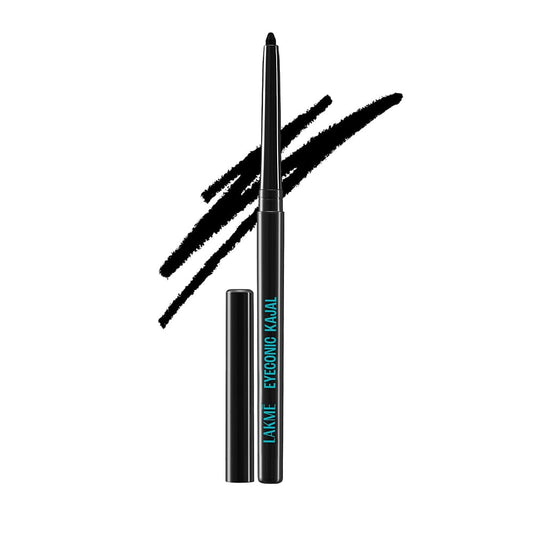 LakmÃ© Eyeconic Black Kajal, Matte Kohl Liner in a Twist Up Pencil - Waterproof, Smudge Pr