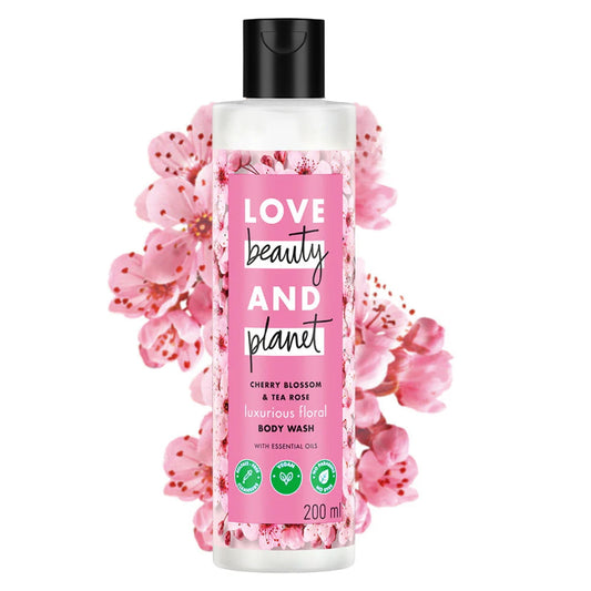 Love Beauty and Planet Cherry Blossom & Tea Rose BodyWash - 200ml
