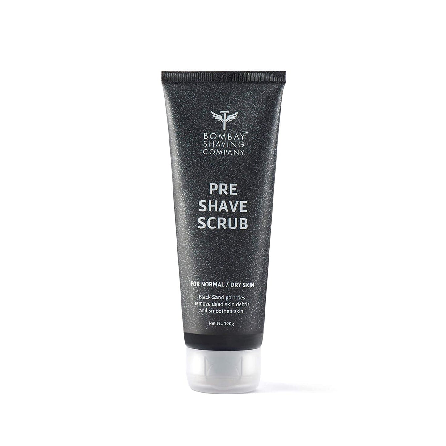 Bombay Shaving Company Pre Shave Scrub with Black Sand and Vitamin E for Dead Skin Removal