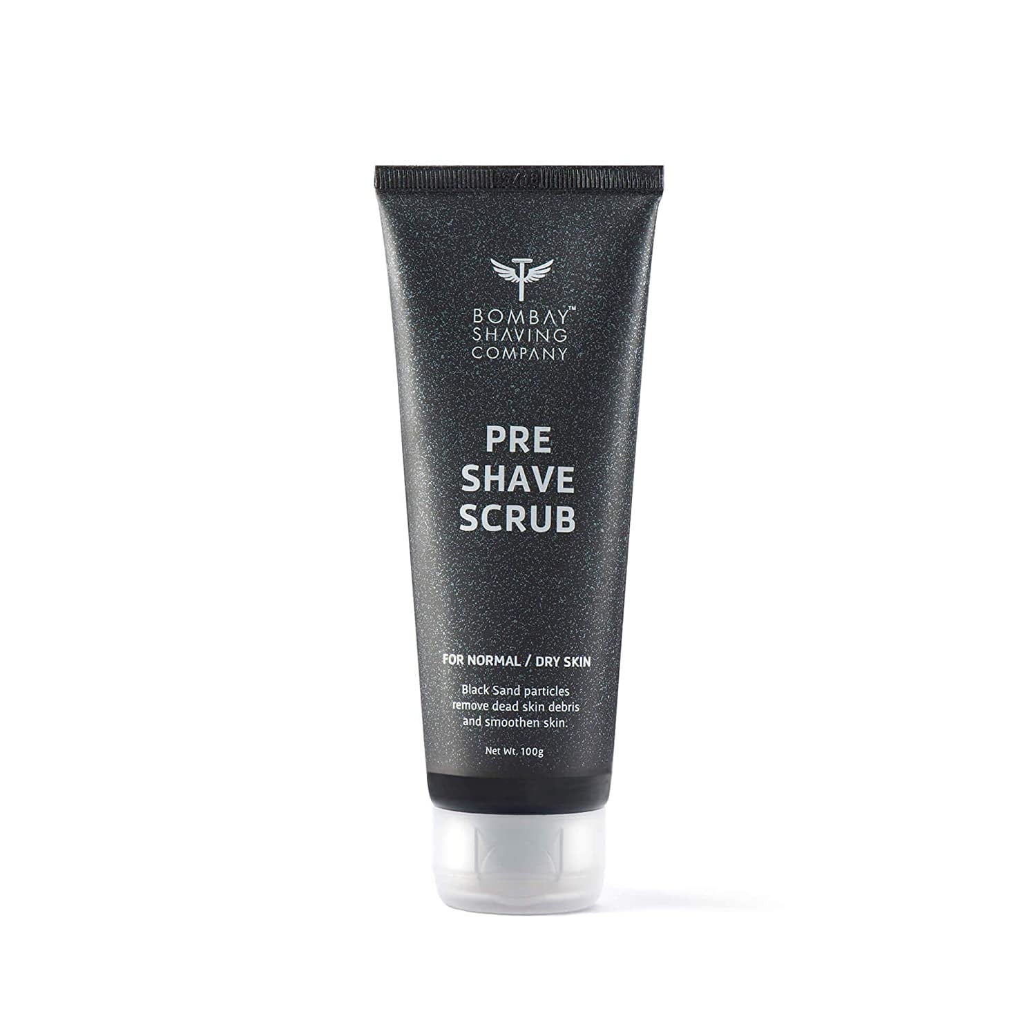 Bombay Shaving Company Pre Shave Scrub with Black Sand and Vitamin E for Dead Skin Removal