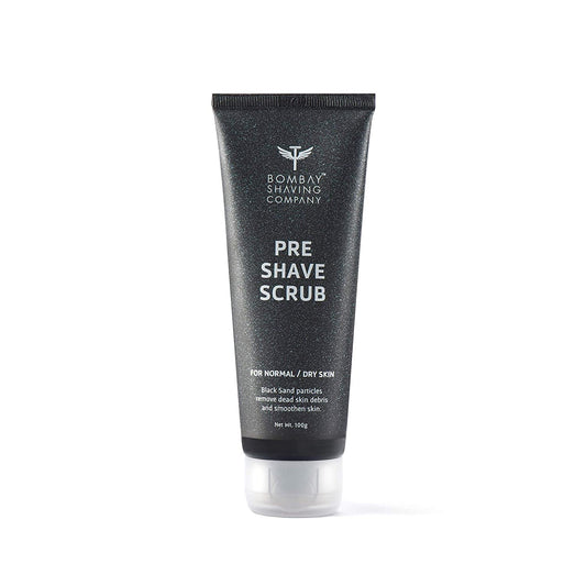 Bombay Shaving Company Pre Shave Scrub with Black Sand and Vitamin E for Dead Skin Removal