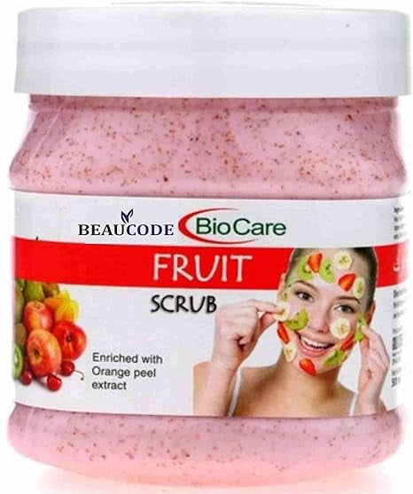 Beaucode BioCare Fruit Face Scrub 250gm|| For Women & Men For All Skin Types No Paraben||N