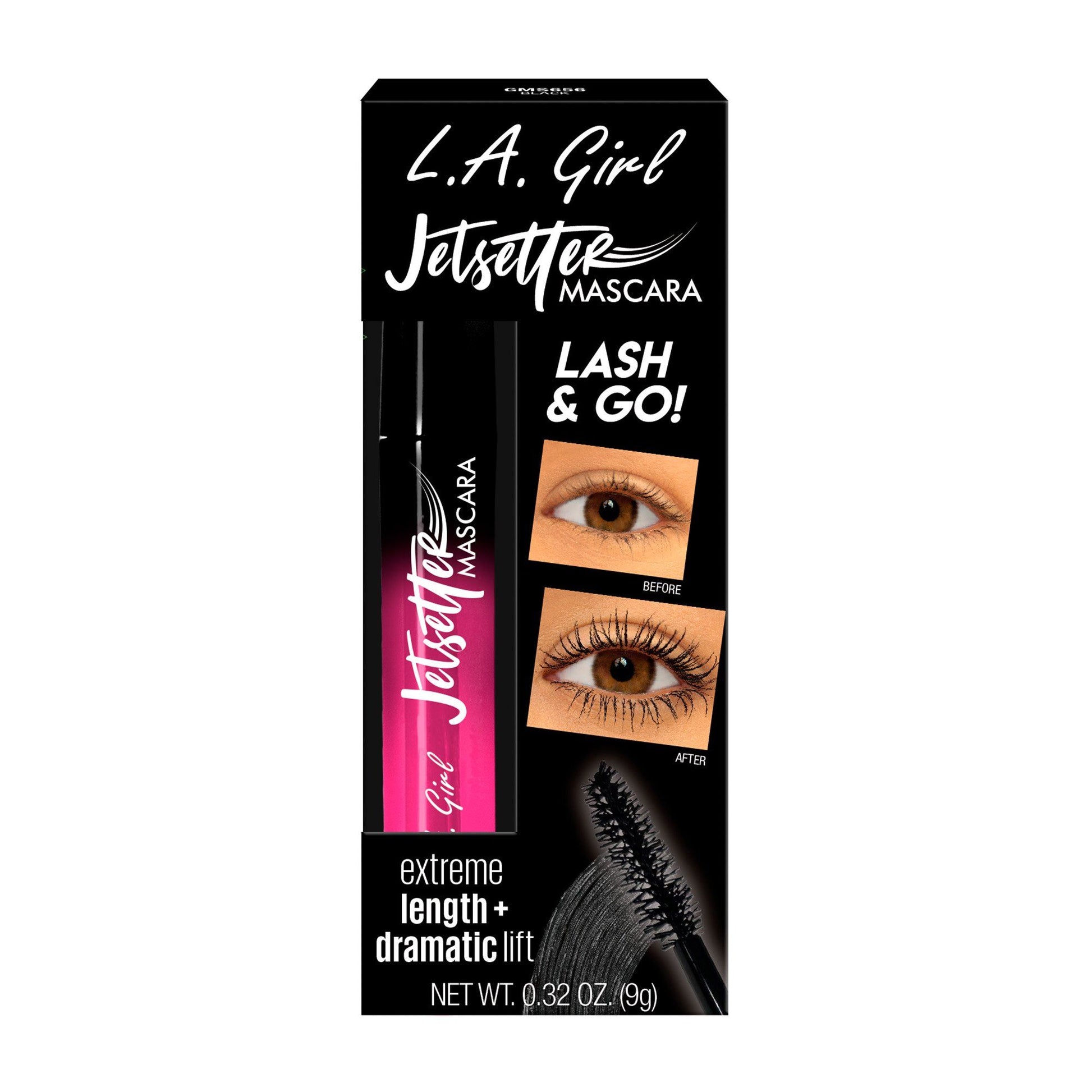 2 Pack - L.A. Girl Jetsetter Mascara Black - Each