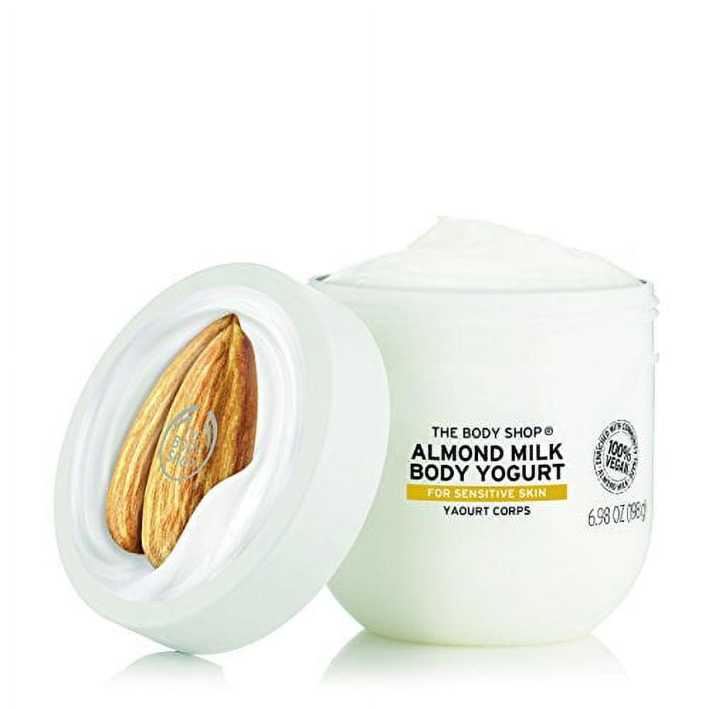 The Body Shop Almond Milk Body Yogurt, 48hr Moisturizer, for Sensitive and Dry Skin, 100%