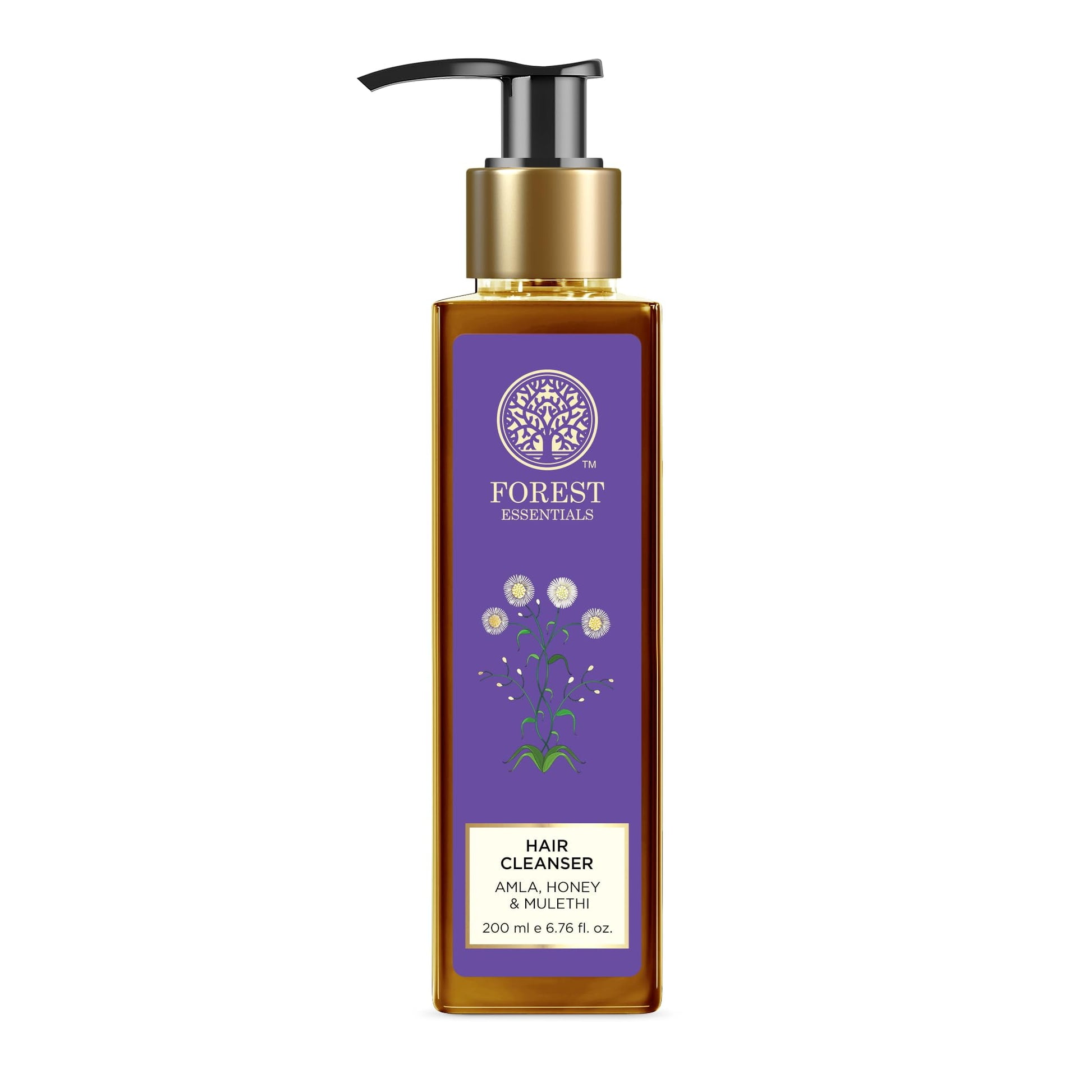 Forest Essentials Hair Cleanser Amla, Honey & Mulethi | Ayurvedic Shampoo For Dull & Dry H