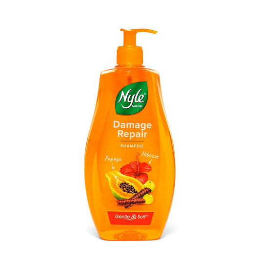 Nyle Naturals Damage Repair Anti Hairfall Shampoo, With Shikakai And Hibiscus,Gentle And S