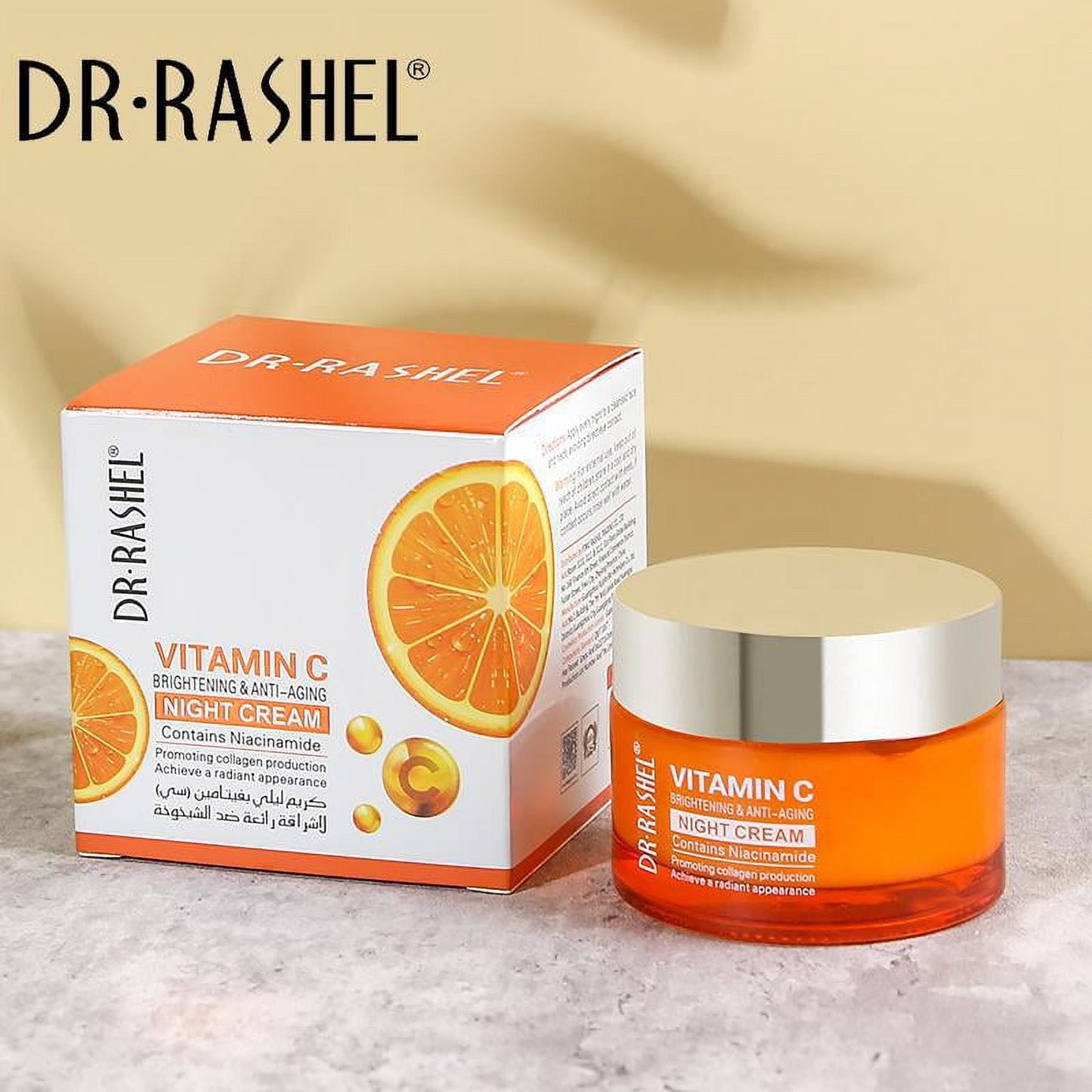 Dr.Rashel Vitamin C Brightening & Anti-Aging NightCream All Skin Types | Soft and Healthy