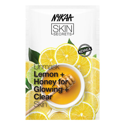 Nykaa Skin Secrets Rituals Lemon + Honey Sheet Mask For Glowing & Clear Skin