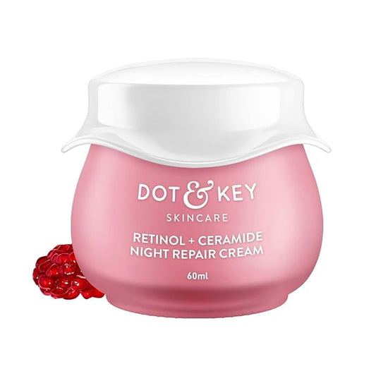 Dot & Key Night Reset Retinol + Ceramide NightCream | Anti Aging Cream For Women & Men | R