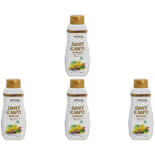 Pack Of 4 - Patanjali Dant Kanti Manjan - 100 Gm (3.5 Oz)