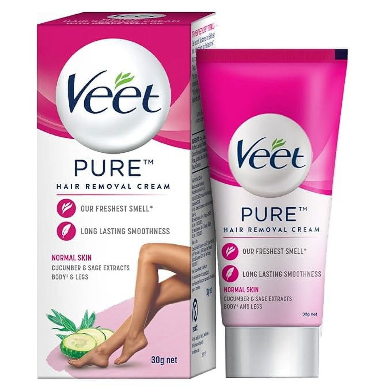 Veet Pure Hair Removal Cream for Women With No Ammonia Smell, Normal Skin - 30g