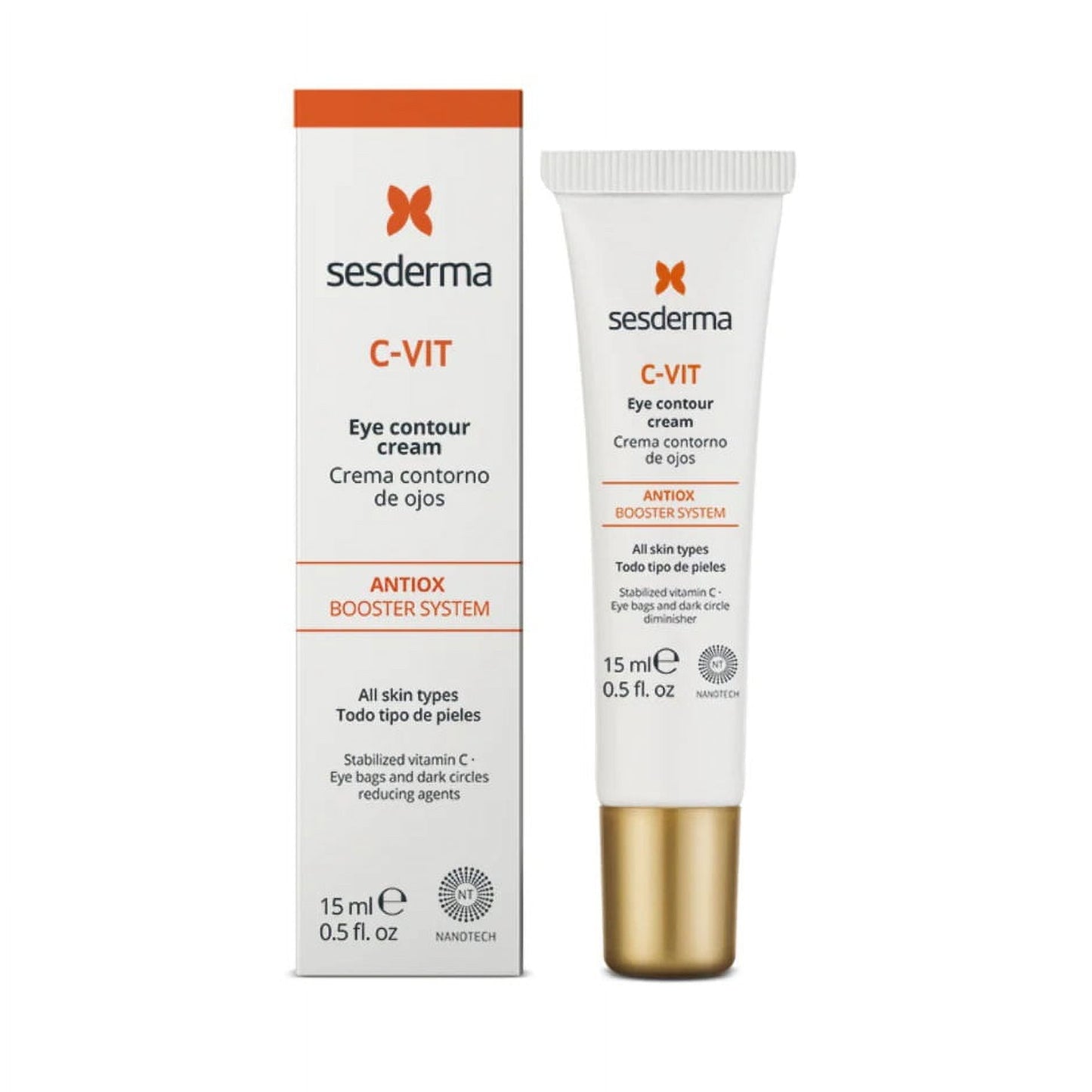 SESDERMA C-VIT Eye Contour Cream 15ml Antiox Booster System for All Skin Types