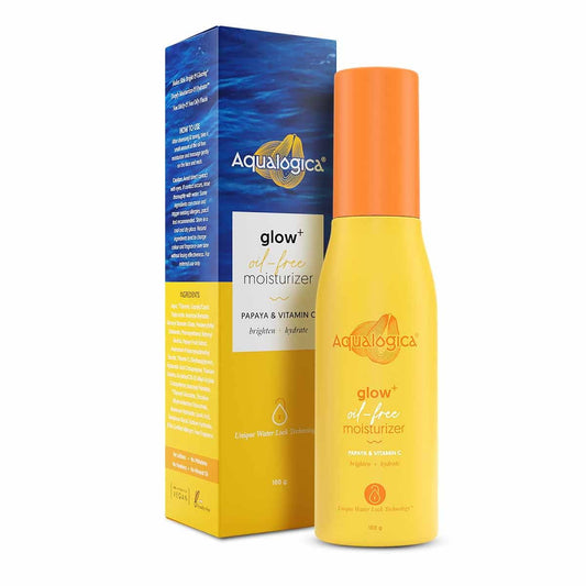 Aqualogica Glow+ Oil Free Moisturizer, With Papaya And Vitamin C | Brightens & Hydrates Sk