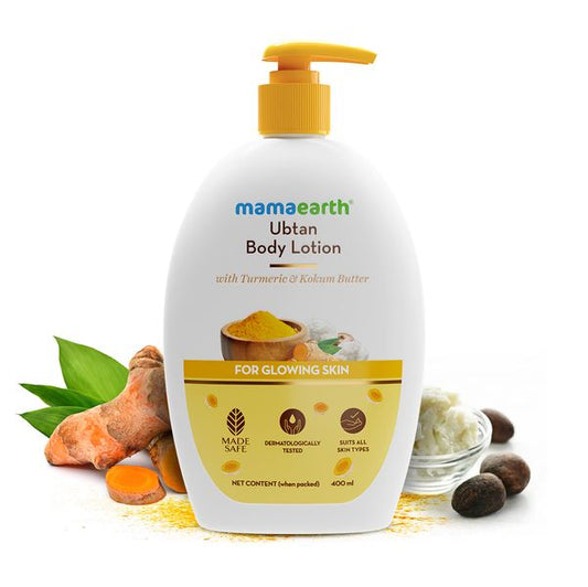 Mamaearth Ubtan BodyLotion: Turmeric & Kokum Butter, 400