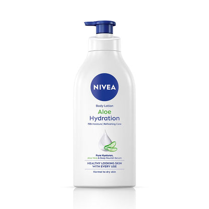 NIVEA BodyLotion, Aloe Hydration, with Aloe Vera for Instant Hydration in Summer, for Men Women, 200 ml