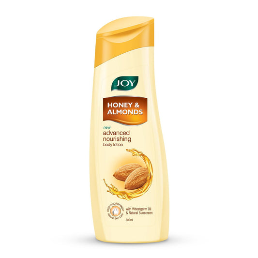Joy Honey & Almonds Advanced Nourishing BodyLotion (300Ml) | Non Sticky Body Moisturizer W