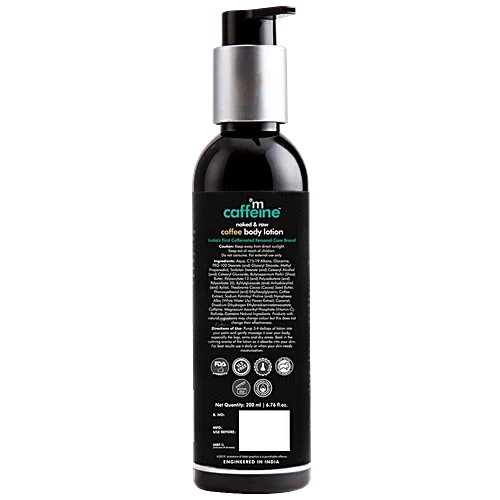 mCaffeine Coffee Body Lotion: White Water Lily & Shea Butter, 200 ml