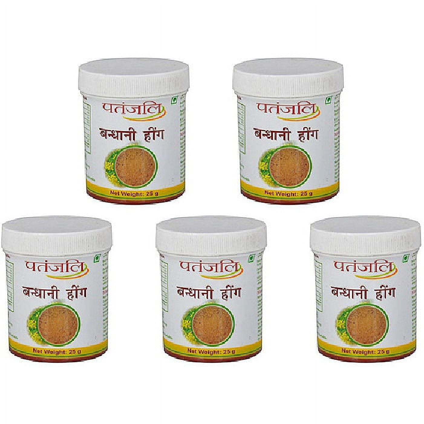 Pack Of 5 - Patanjali Hing Asafoetida - 25 Gm (1 Oz) [FS]