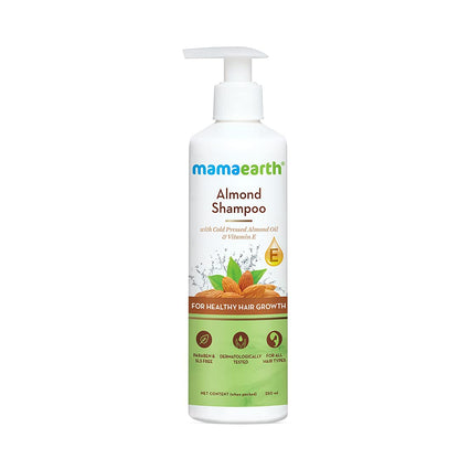 Mamaearth Almond Shampoo: Cold Pressed Almond Oil & Vitamin E, 250 ml