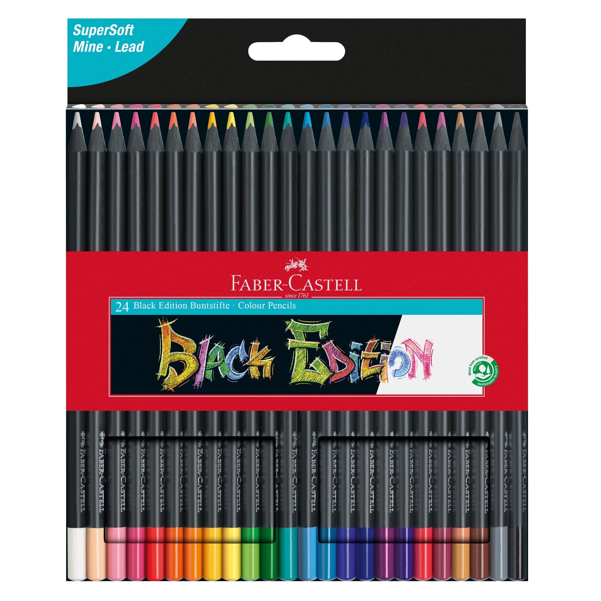 COLOR PENCILS BLACK EDITION 24CT BOX