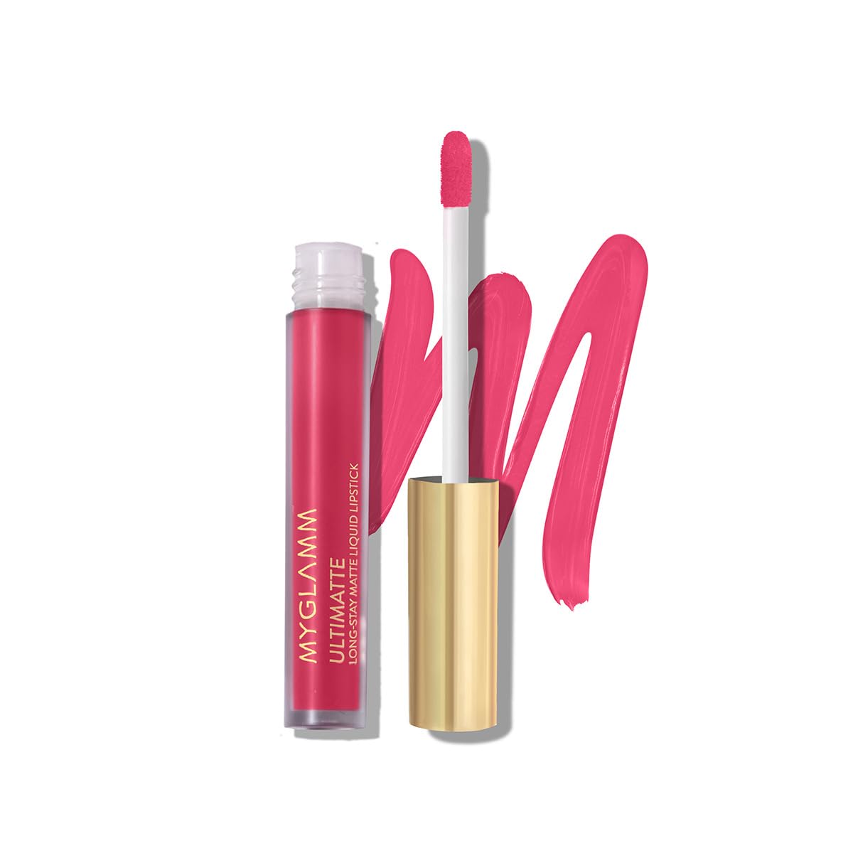 MyGlamm Ultimatte Long Stay Matte Liquid Lipstick-Pink Stunner-2.5 g | Pink Lipstick With