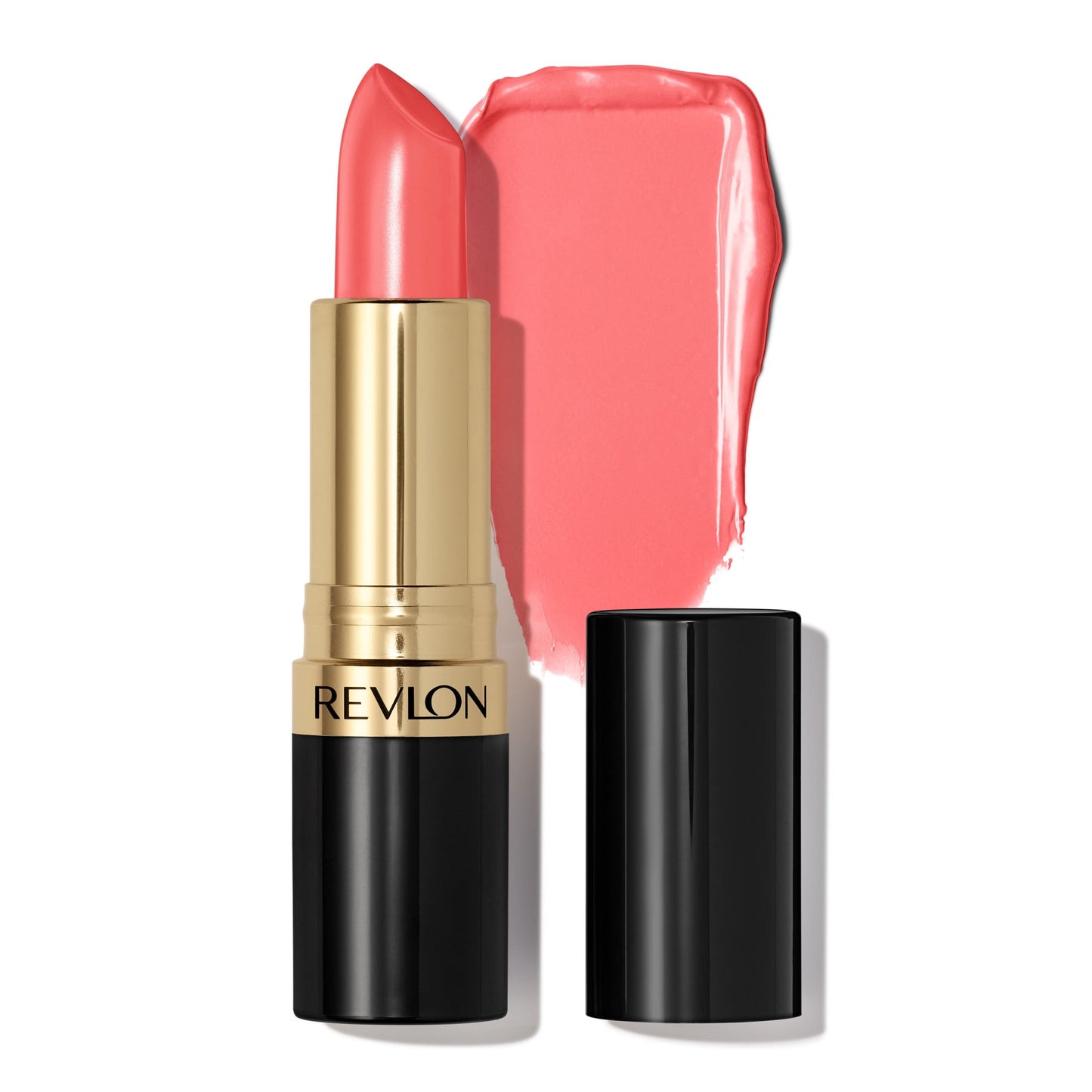 Revlon Super Lustrous Creme Lipstick, Creamy Formula, 807 Fire Peach, 0.15 oz