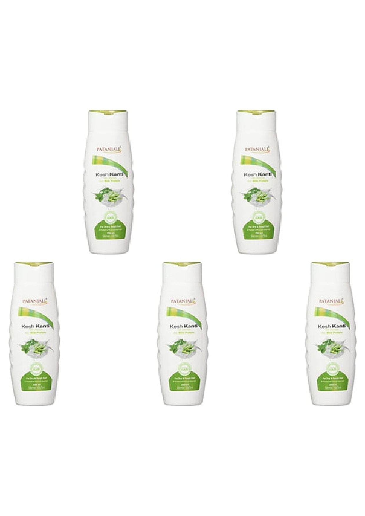 Pack Of 5 - Patanjali Milk Protein Hair Cleanser Shampoo - 200 Ml (6.76 Oz)
