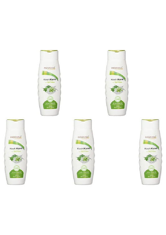 Pack Of 5 - Patanjali Milk Protein Hair Cleanser Shampoo - 200 Ml (6.76 Oz)